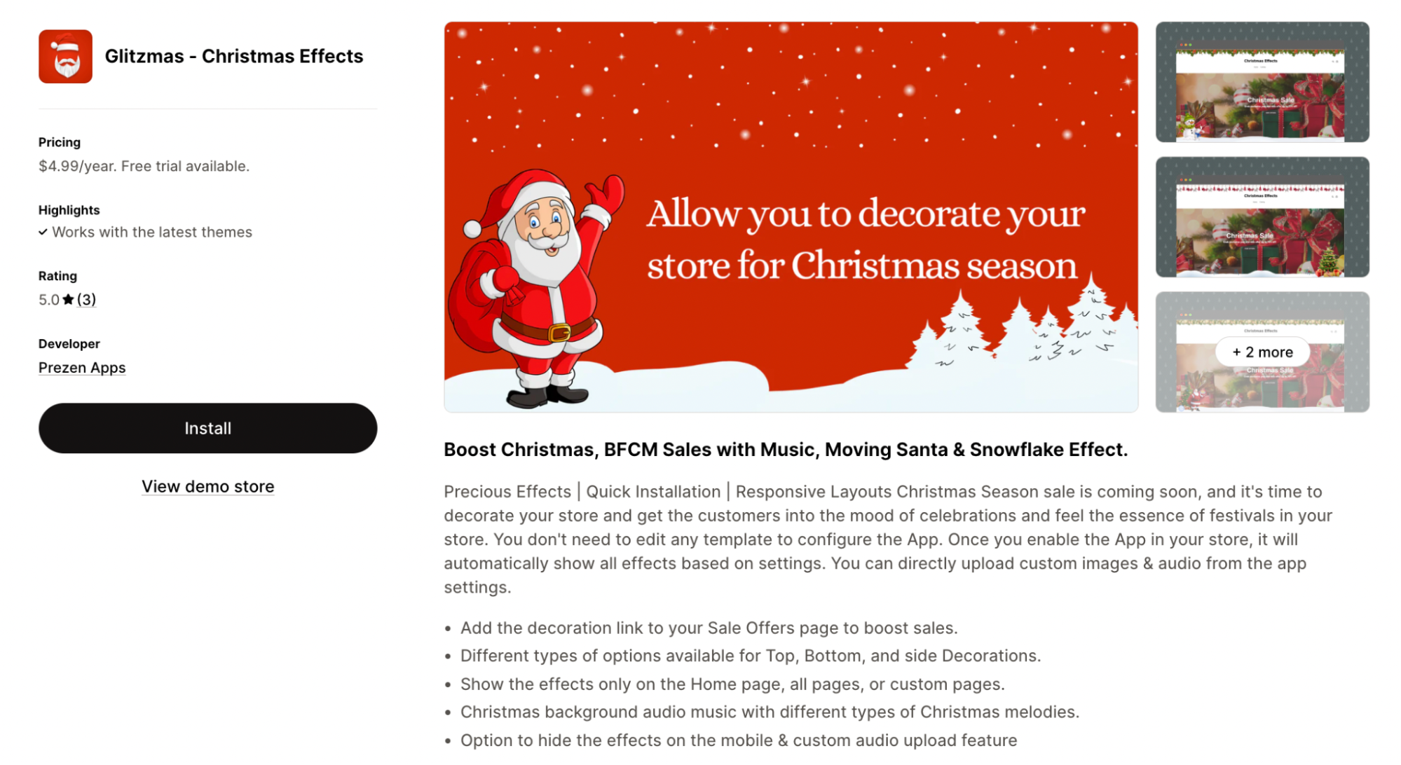Glitzmas – Christmas Effects